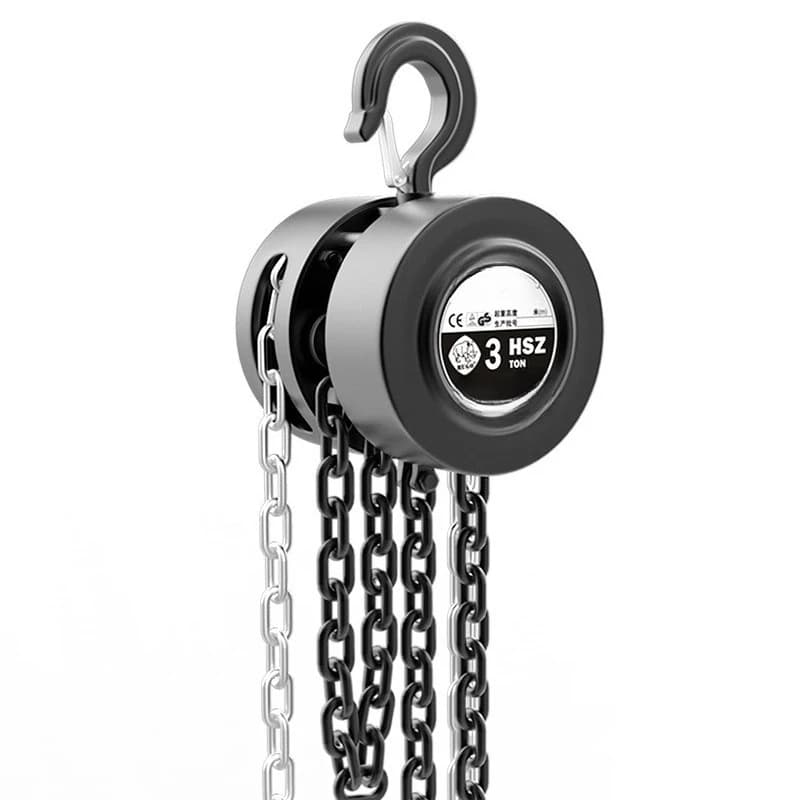 Manual crane equipment, reverse chain one ton crane, round hand hoist