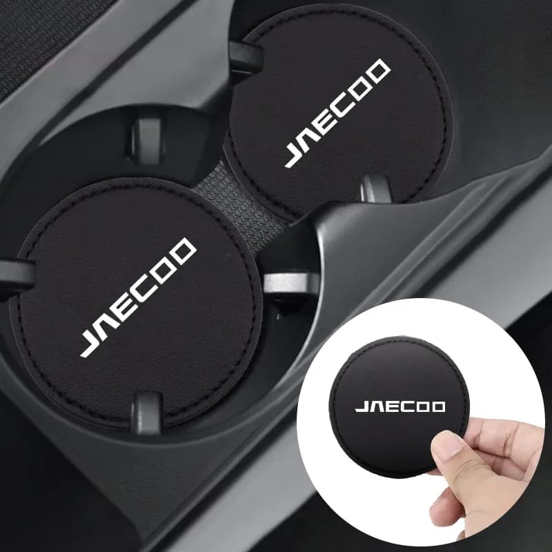 2Pcs Car Cup Holder Non Slip Mat Waterproof Drink Pad for JAECOO J5 J6 J7 J8 OMODA C5 C7 C9 Accessories