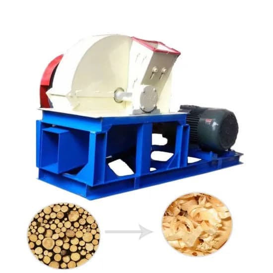 Cow/Pig/Horse/Sheep/Chicken Animals Bedding Wood Shavings Making Machine Mill 7.5kw Power 300KG/h Output Easy Operate AKB-420