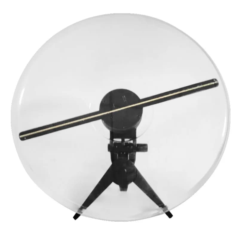 Naked eye 3d holographic fan advertising screen, floating stereoscopic imaging merchant animation display mini desktop