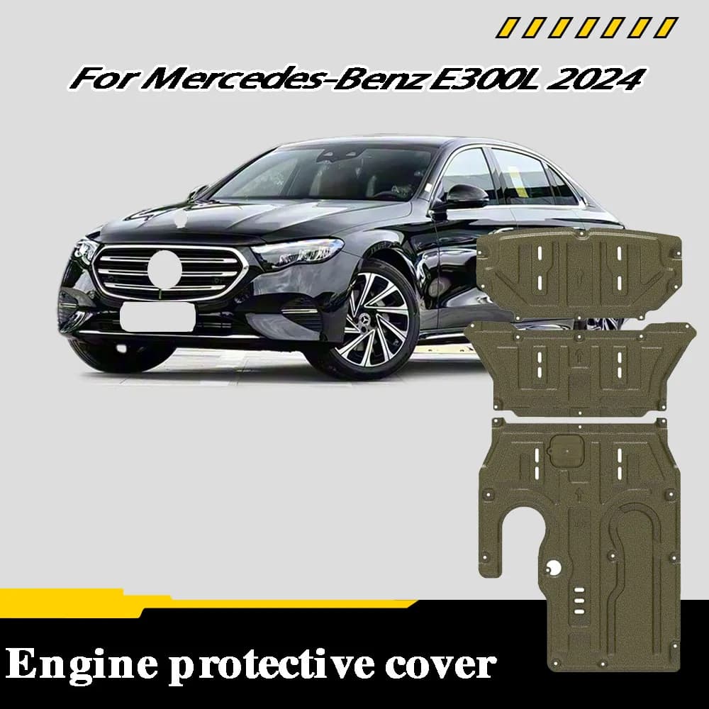 Car underbody protection plate For Mercedes-Benz E300L 2024 2.0T engine undertray, underbody protection plate