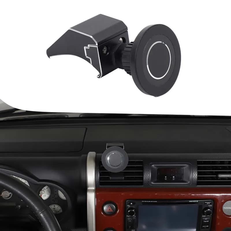 For Toyota FJ Cruiser 2007-2021 car Interior Center Control Air Outlet Phone Stand car Snap Phone Stand Aluminum Alloy