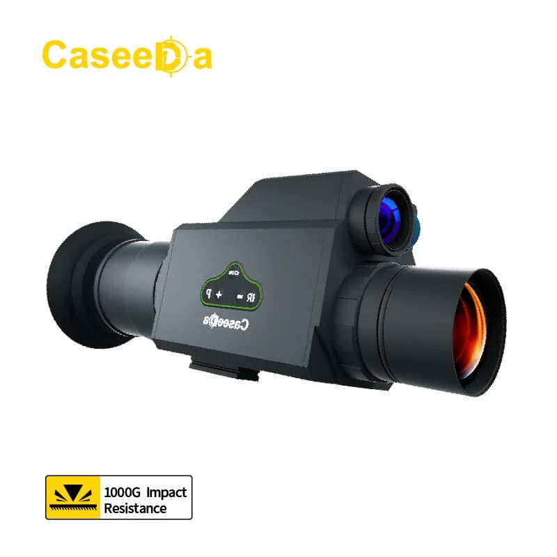 CaseeDa IP65 Thermal Monocular OLED Display Night Vision Scope 7x Zoom Thermal Imaging Infrared Telescope For Night Patrol