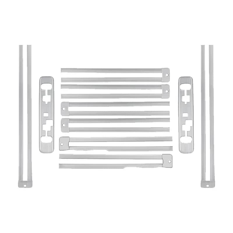 Suitable for 15-24 Toyota Elfa 40 Series 30 Series Track Trim, Stainless Steel Seat Slide