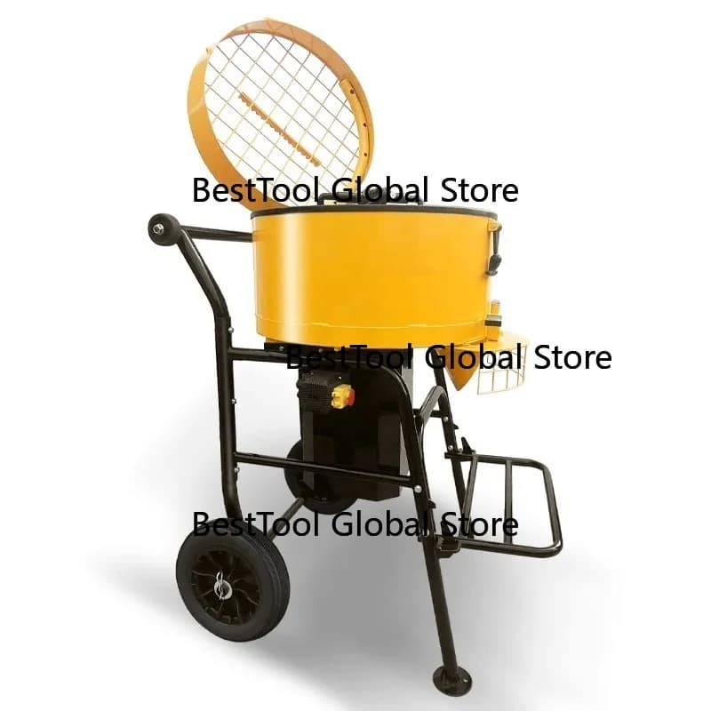 Small 120L Mobile Concrete Mixer Durable Mortar Pan Mixer for Construction Mixing