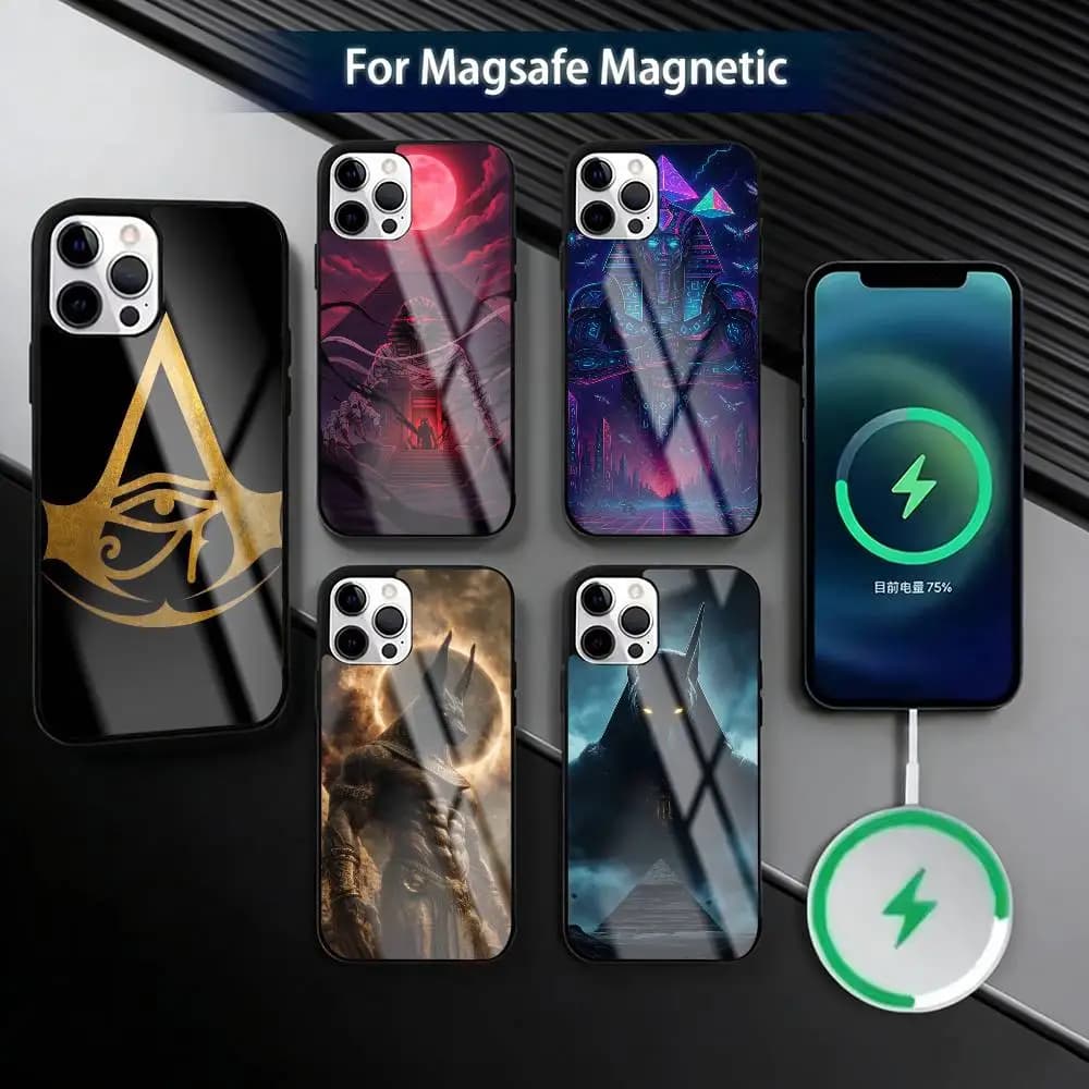 Egyptian Pharaoh's Mummy  Phone Case For iPhone17,16,15,14,13,12,11 Plus,Pro Magnetic with Magsafe Wireless Charging