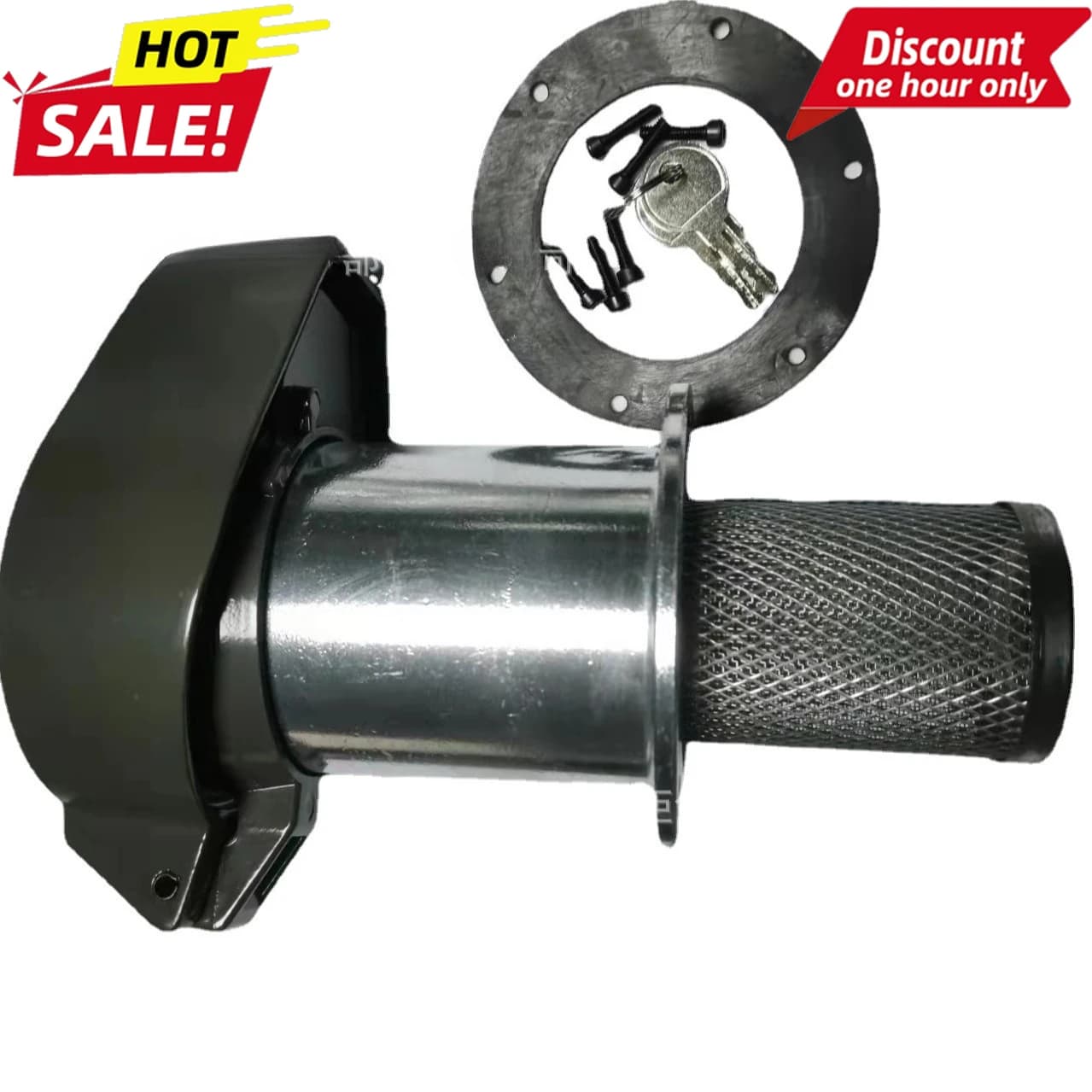 For XCMG Liugong SAF-50A L=135 Fuel Tank Cap with Lock Diesel Tank Cover Heavy Duty Replacement