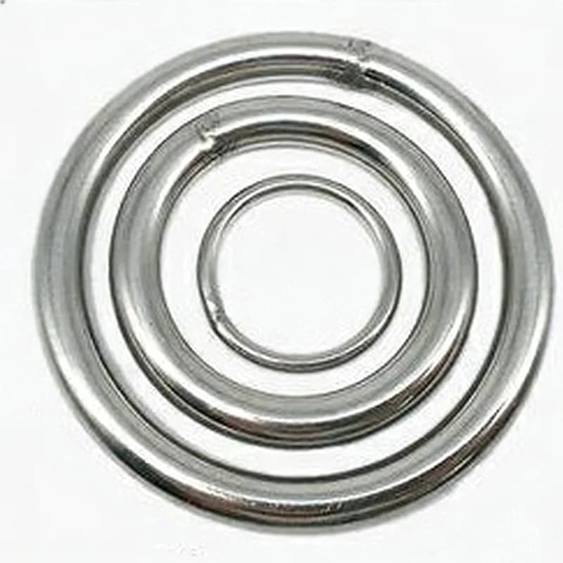 1Pcs Metal Rings L20mm-100mm 304 Stainless Steel M3 M4 M5 M6 M8 M10 Solid Welded O Ring Circular Round Ring Rigging Accessory