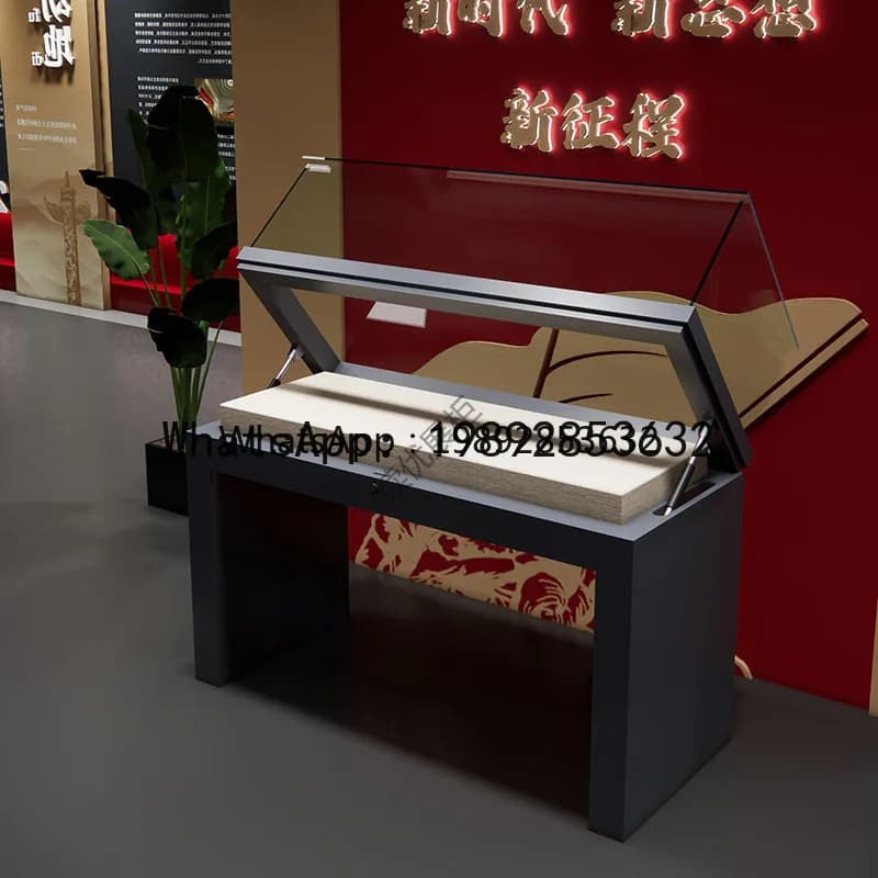 G1   Display Cabinet Historical Artifact Display Counter Antique Calligraphy and Painting Porcelain Hydraulic Display Cabinet