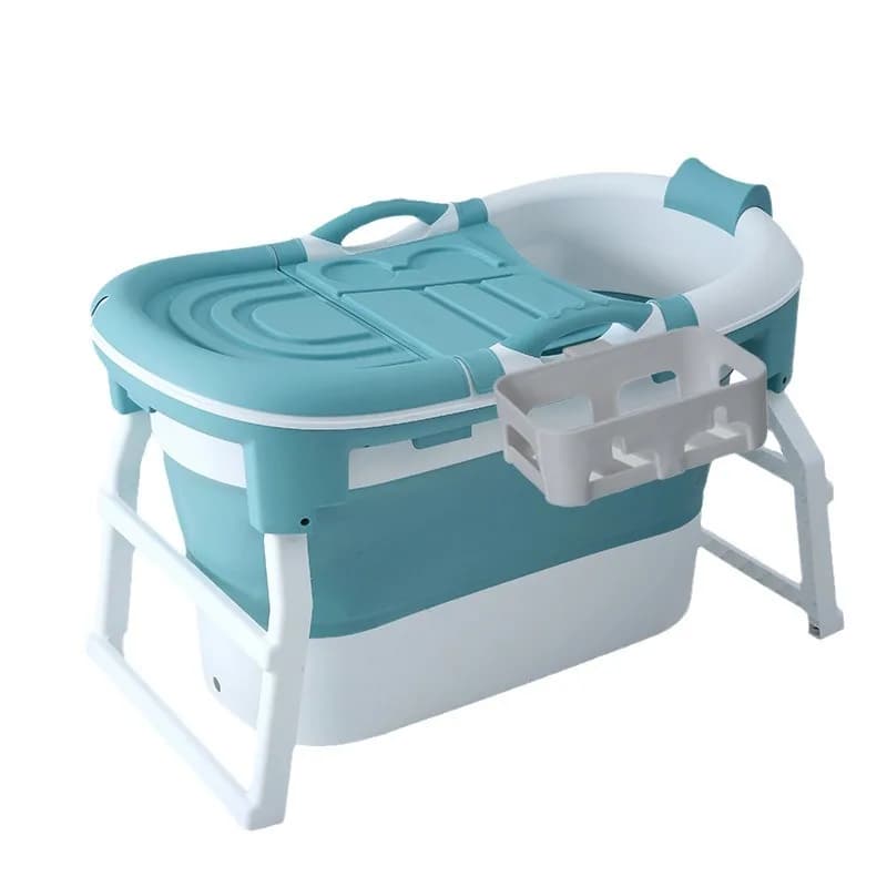 , adult foldable bucket, bucket, heightened whole body thickened soaking  bucket, household artifact tub