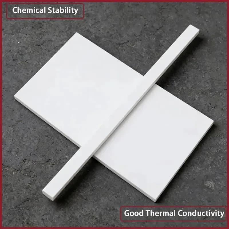 High Hardness Mohs 9 Alumina Ceramic Square Plate 0.2-3mm Wear Resistant Al2O3 Sheet