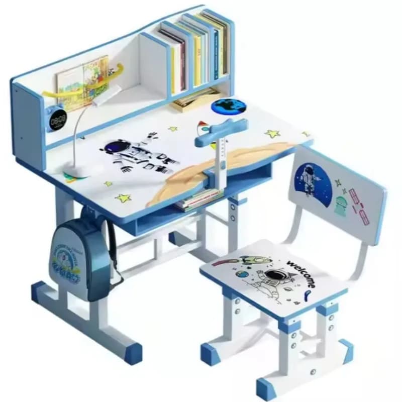 Single children's furniture Ergonomic height adjustable children's study tables and chairs