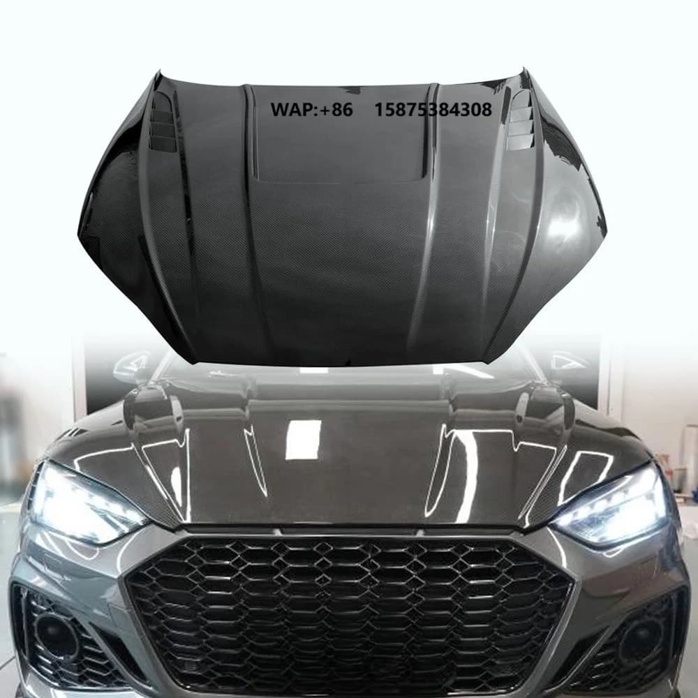 Custom Carbon Fiber Hood for S5 RS5 B9.5 Sportback Coupe 2020 2021 2022 2023 2024