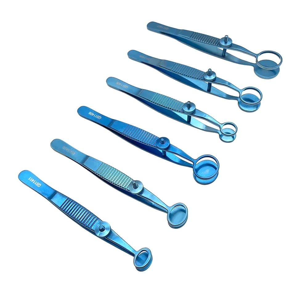 1pcs Clamp Titanium Ophthalmic Forceps Autoclavable Ophthalmic Instruments