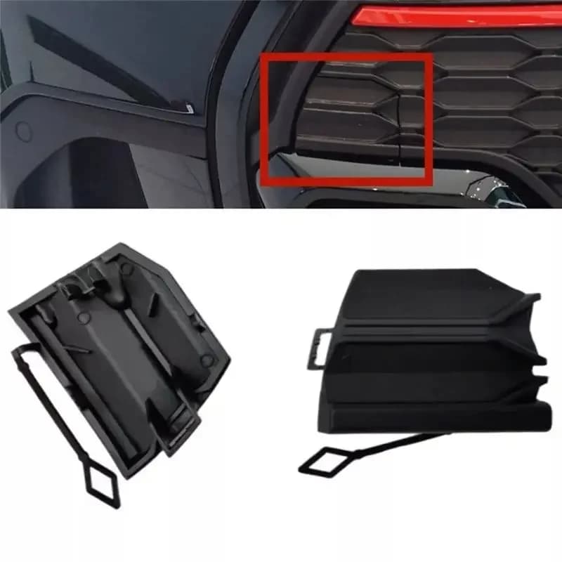 For BMW Mini Cooper CW F55 F56 F57 Car Black ABS Tow Hook Cover Towing Eye Cap Durable Auto Exterior Accessory B07A 51119450620
