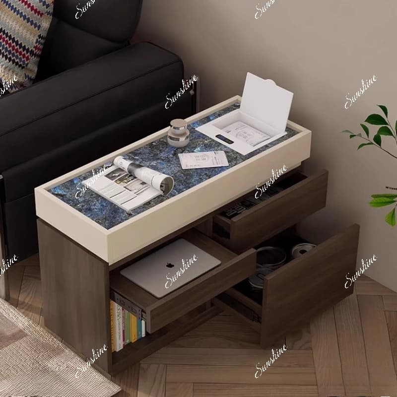 Wireless charging, integrated temperature control mask box sideboard, several living room sofas, side cabinets