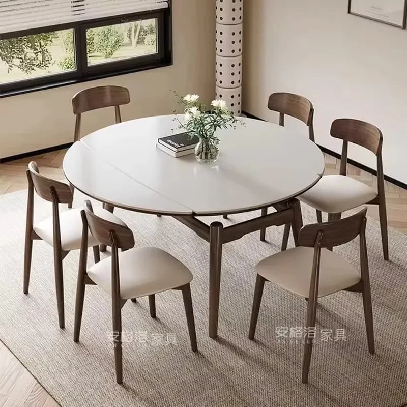 Individual Vintage Dining Table Nordic Style Oval Modern White Dining Table Italian Design Mesas De Comedor Home Furniture
