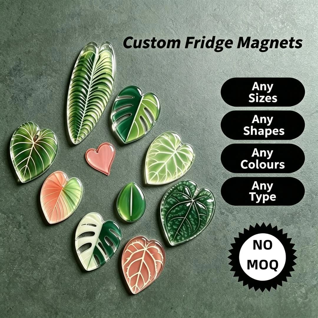 Custom Printed Acrylic Personalized Promotional Magnetic Refrigerator Souvenir Gift Custom Shape Custom Logo DIY Acrylic Magnet