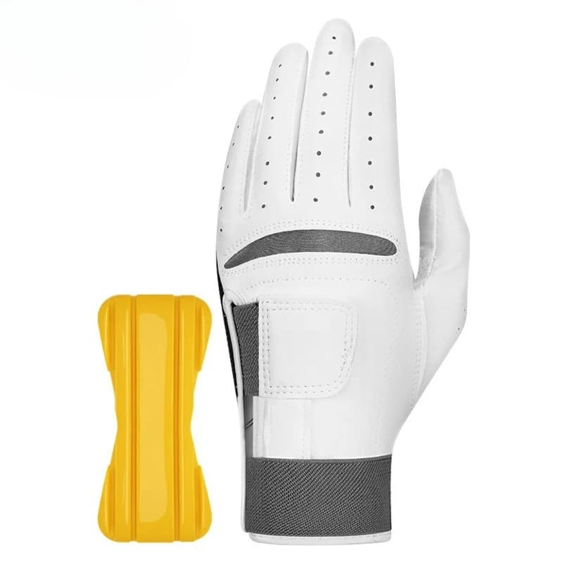 Cross-border golf gloves Men's correction of upper pole posture Double bandage fixed sheepskin non-slip breathable gloves