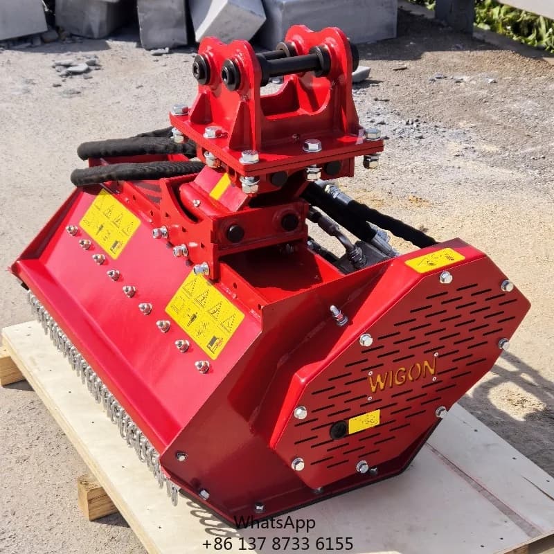 Hot WIGON Sale Skid Steer Forestry Mulcher For Mini Excavator For Farm