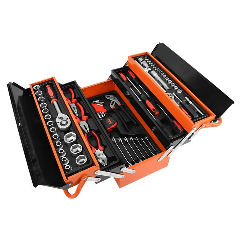 168-Piece Toolbox Set Hardware Auto Repair Set Ratchet Wrench Storage Tool Set