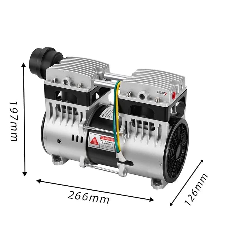 HCEM 690W Quiet Efficient Air Compressor 12V DC Oil-Free Piston Air Compressor With Brushless Motor For  Clinics