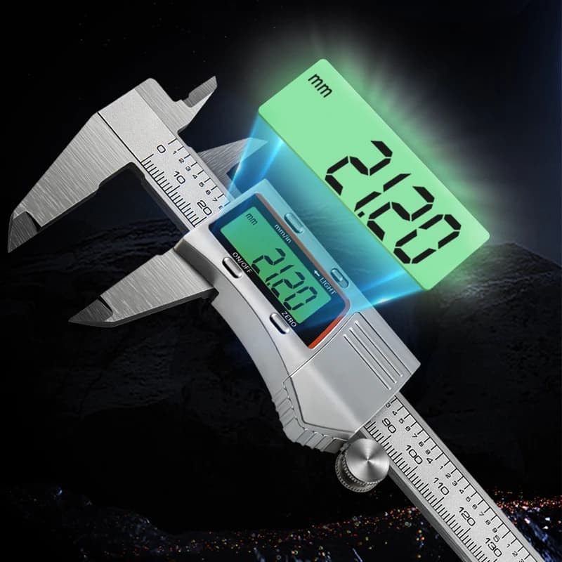 Night Light Display Caliper Pachometer Digital Ruler Measuring Instruments Digital Micrometer Electronic Caliper Thickness Gauge