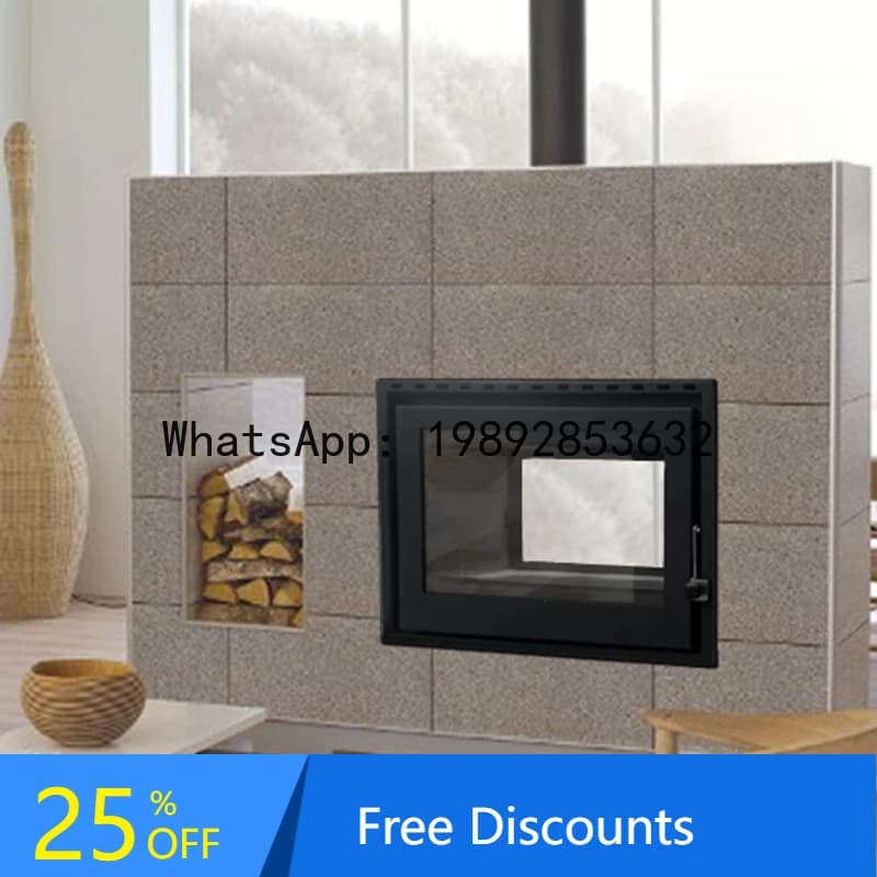 CZ Carbon Steel Wood-Burning Fireplace for Home Use, B&B, Villa, Living Room Heater, Outdoor Heating Stove