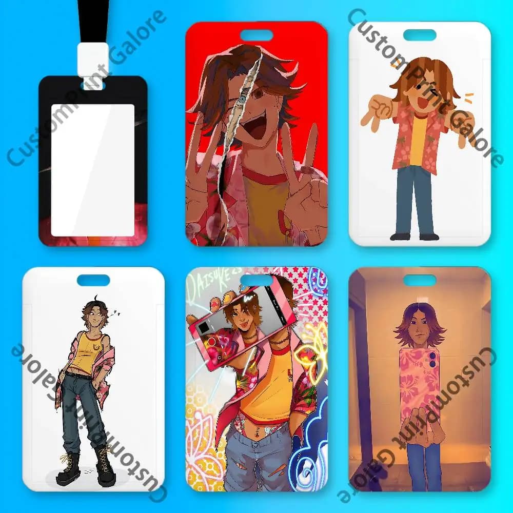 Daisuke M-Mouthwashing Transparent PVC ID Card Sleeve Badge Dustproof Case For Staff School Student Work Card
