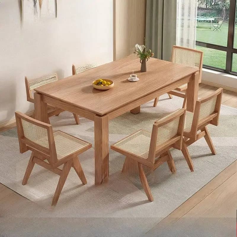 Ornament Decorations Dining Table Kitchen Solid Nordic Outdoor Home Dining Table Camping Wood Mesas Comedor House Furniture