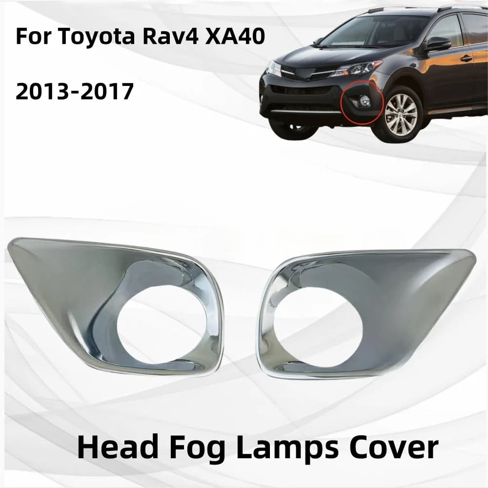 Head Fog Lamps Cover For Toyota Rav4 XA40 2013 2014 2015 2016 2017 ABS Plastic Chrome Car Accessories Decoration