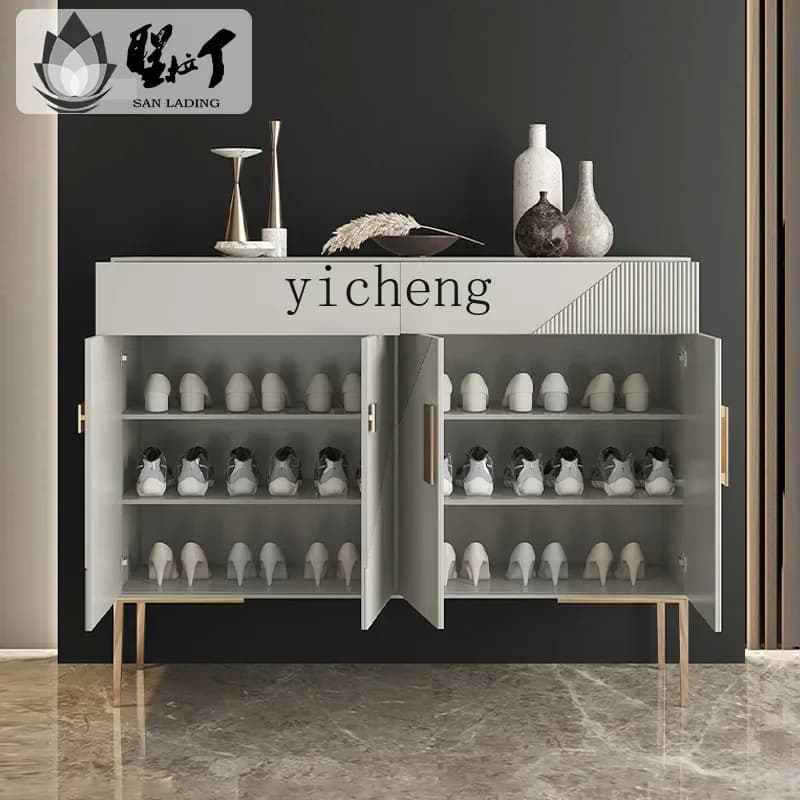 LYY ultra-thin shoe cabinet, entrance cabinet, modern simple shoe changing cabinet, home living room storage