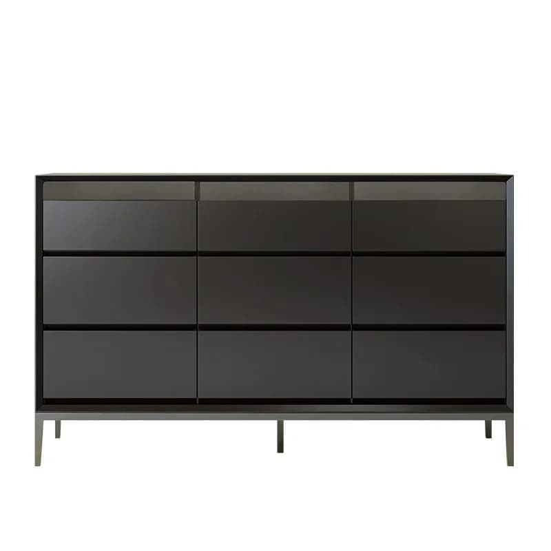 LH minimalist paint nine chest cabinet modern living room bedroom damping drawer fingerprint lock cabinet