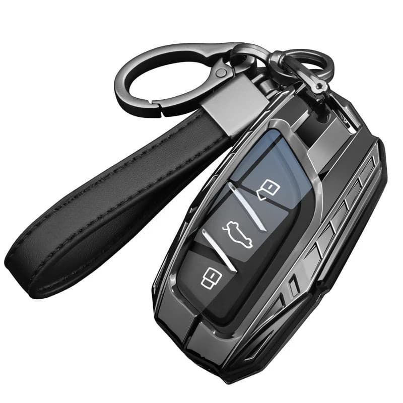 Premium Zinc Alloy Key Cover Case for MG6/MG5 Scorpio/MG ZS/MG HS/MG Mulan - Protective Key Fob Shell Keychain