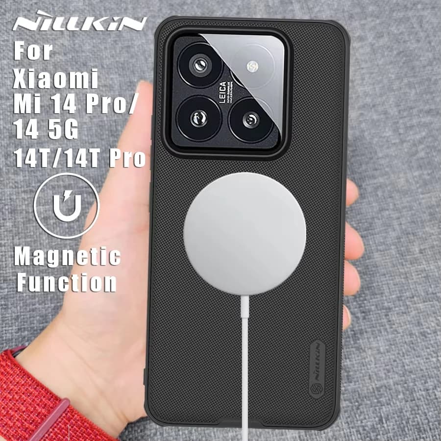 Nillkin for Xiaomi Mi 15T Pro/15T/14T Pro 5G Case Magnetic Frosted Magsafe 360 Bumper Matte full Back Cover