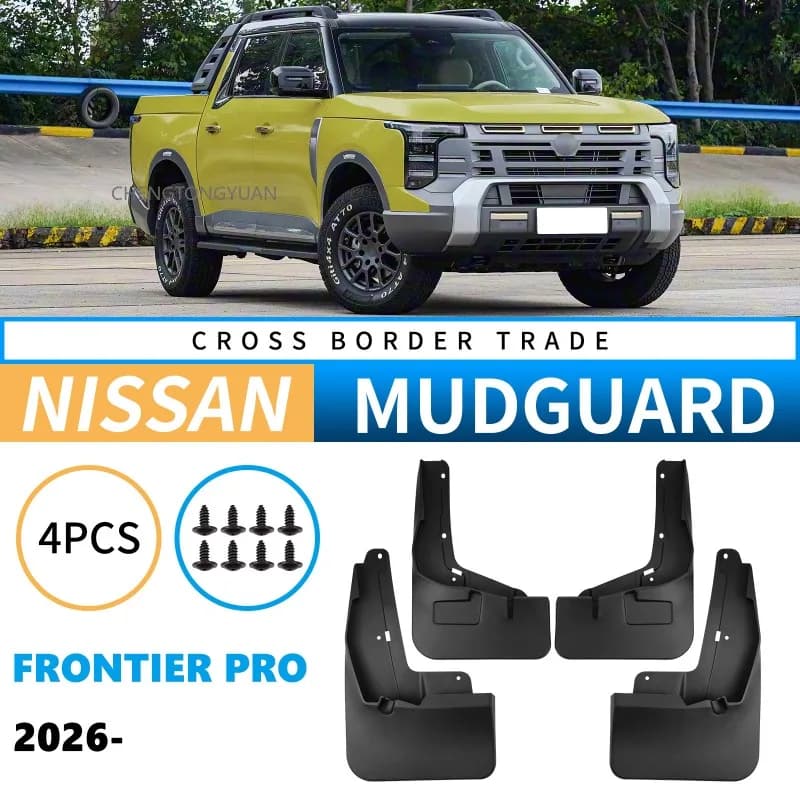 Mudflaps Fender For Nissan Frontier Pro 2026,Mud Flaps, Splash Guards, Front and Rear Wheels Fender,Accessorie