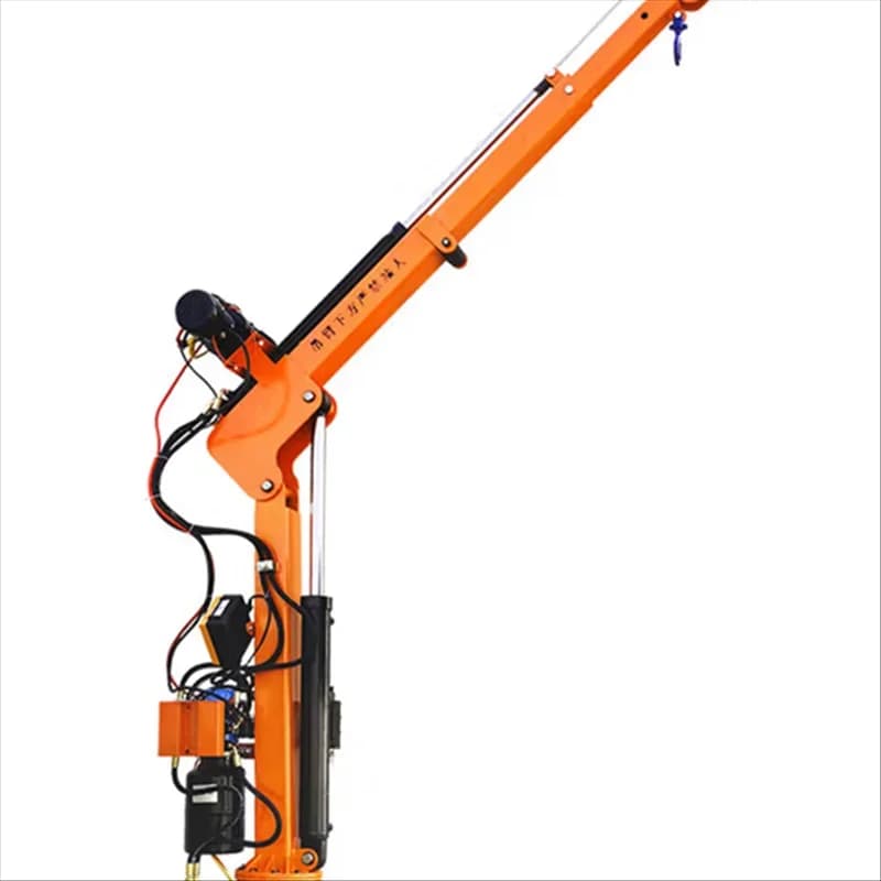 Small Mobile Truck-Mounted Crane Boom Hoist Lifting Device