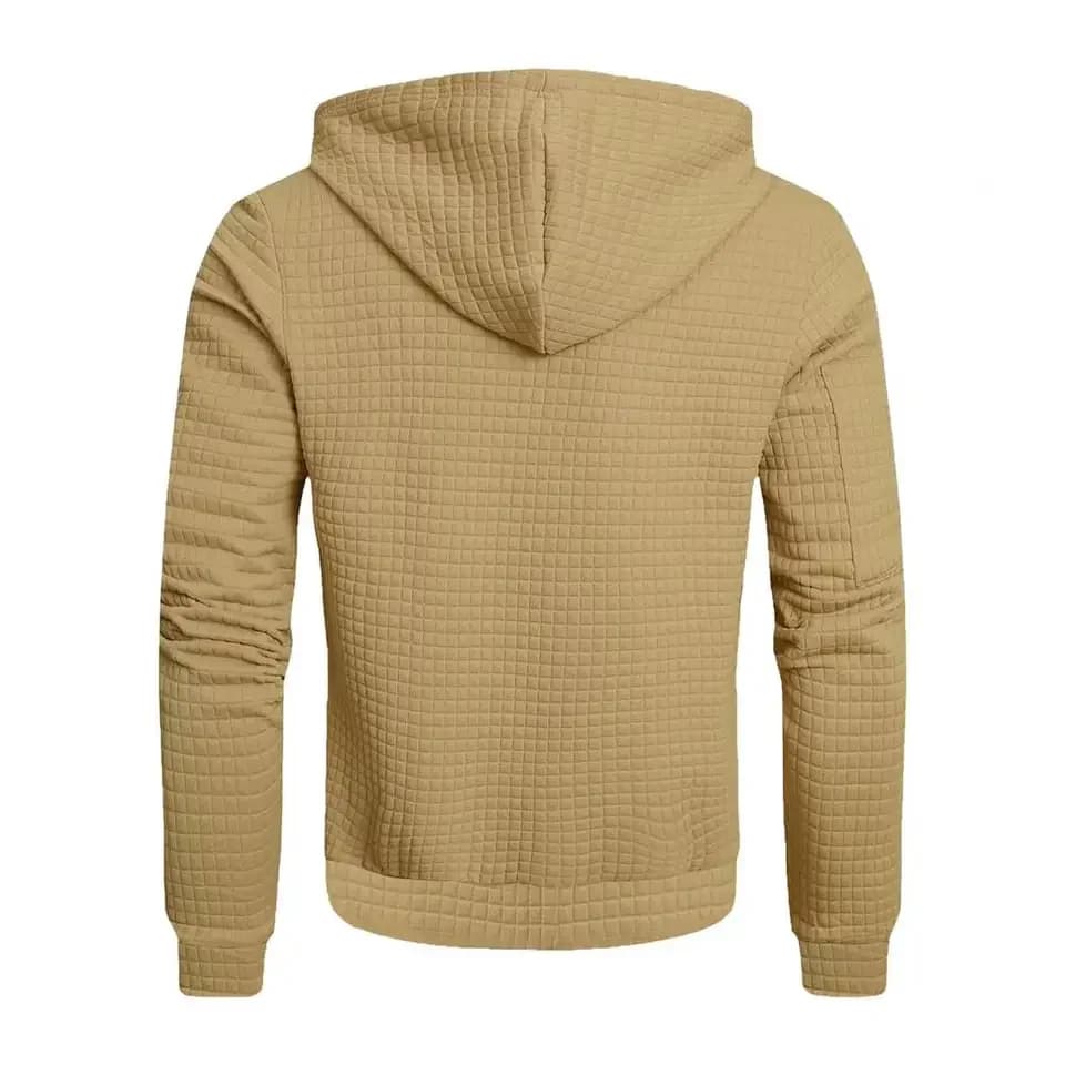 Autumn Winter Man Thicken Warm Male Hooded Outerwear Simple Solid Color Long Sleeve Versatile Comfortable Men Coat