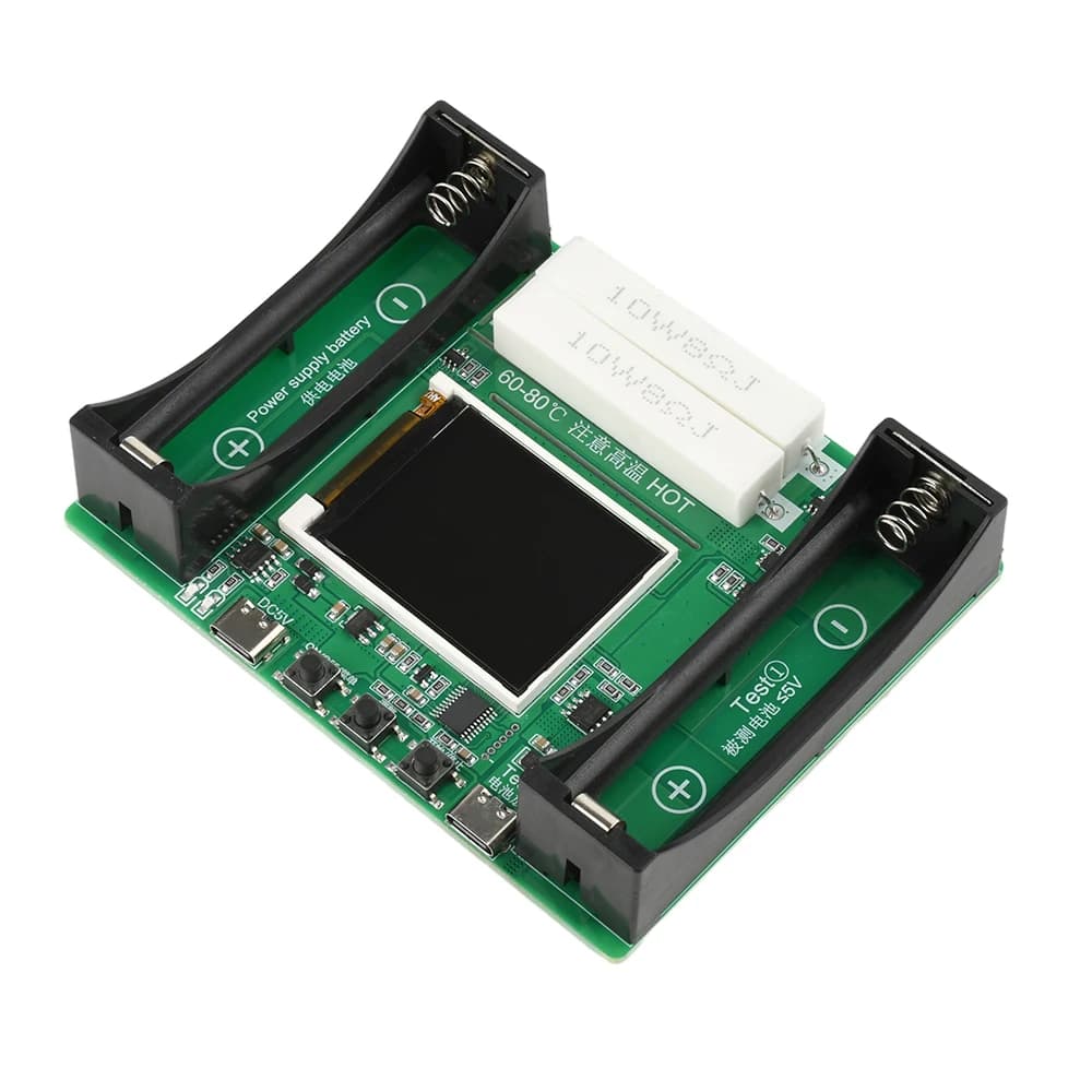 2-Channel  Lithium Battery Capacity Tester  Capacity Division Internal Resistance Measuring Module Type-C Testerbattery tester