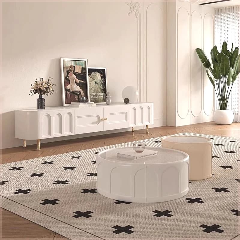 Narrow Minimalist Tv Cabinet Custom Cute European Small Vintage Tv Stands Luxury Indoor Wood Mueble Televisor Furniture For Home