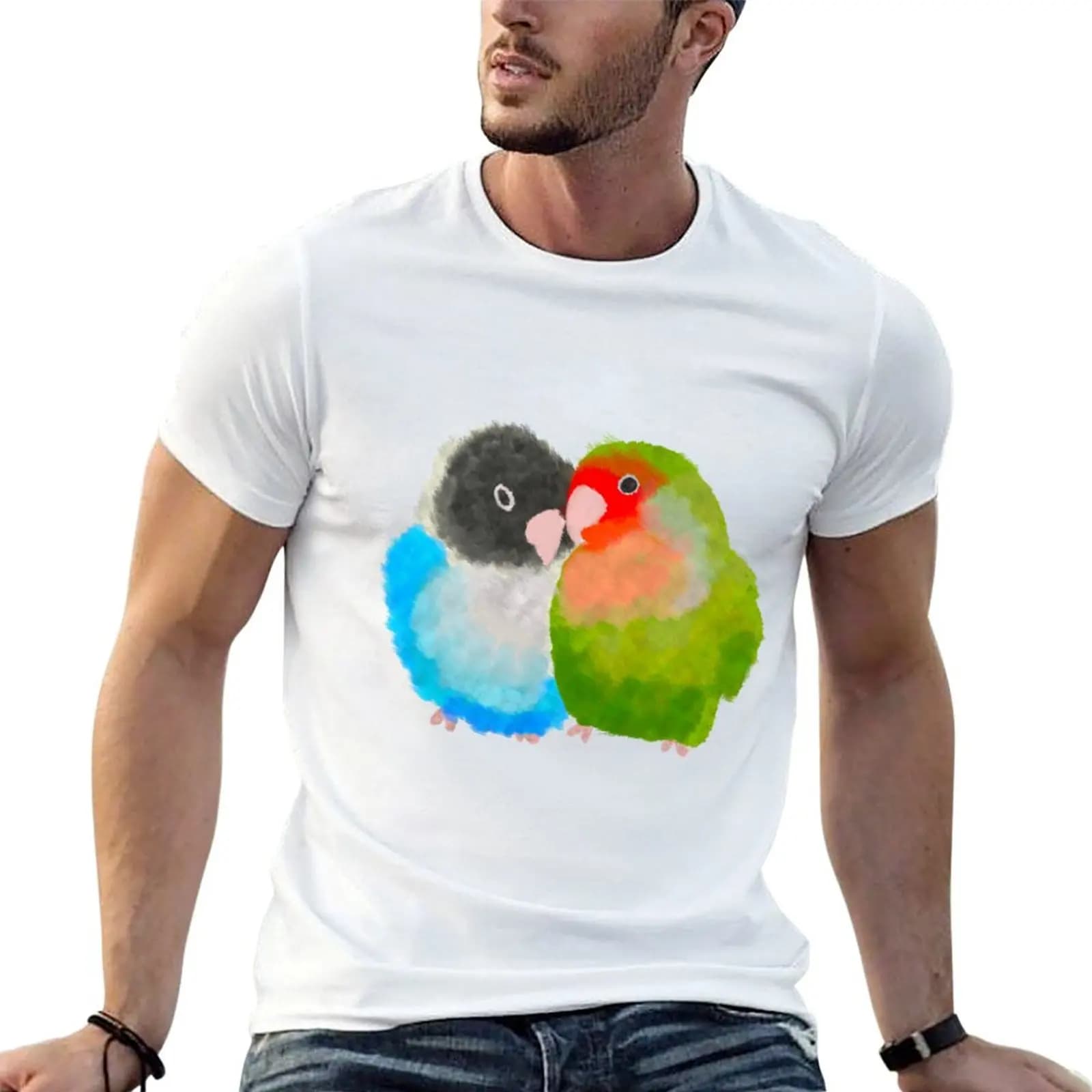 Lovebirds T-Shirt Lightweight Running Sports T-Shirt