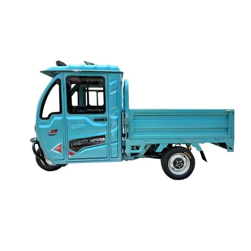 Semi-closed electric tricycle household with shed adult transportation old load pulling agricultural