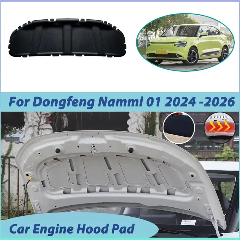 For Dongfeng Nammi 01 Box 2024 2025 2026 Front Hood Lining Fire Protection Sound Insulation Mat Noise Reduction Car Accessories