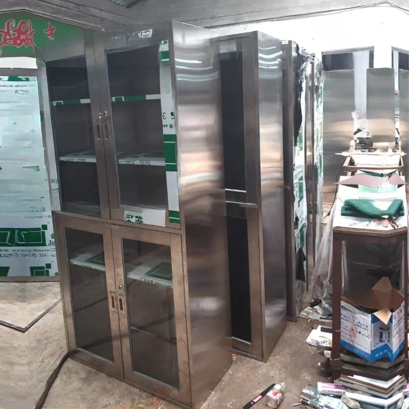 304 brushed stainless steel file cabinet, instrument cabinet, office cabinet, drawer, hospital steel medicine cabinet.