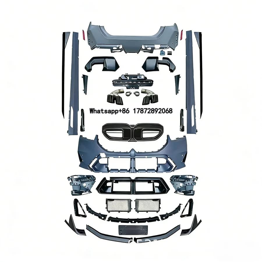 Car G60 G68 Front Rear Bumpers Assembly Kit Facelift M5 Style Full Body Kits with Diffuser for  5 Series G60 G68 2023-2026
