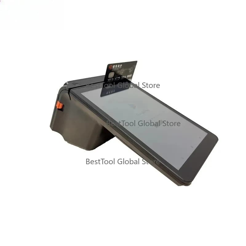 8 Inch Andr-oid 15 Handheld POS with 80mm Thermal Pri-nter NFC Bluetooth U-SB for Rest-aurant QR Code Ordering System