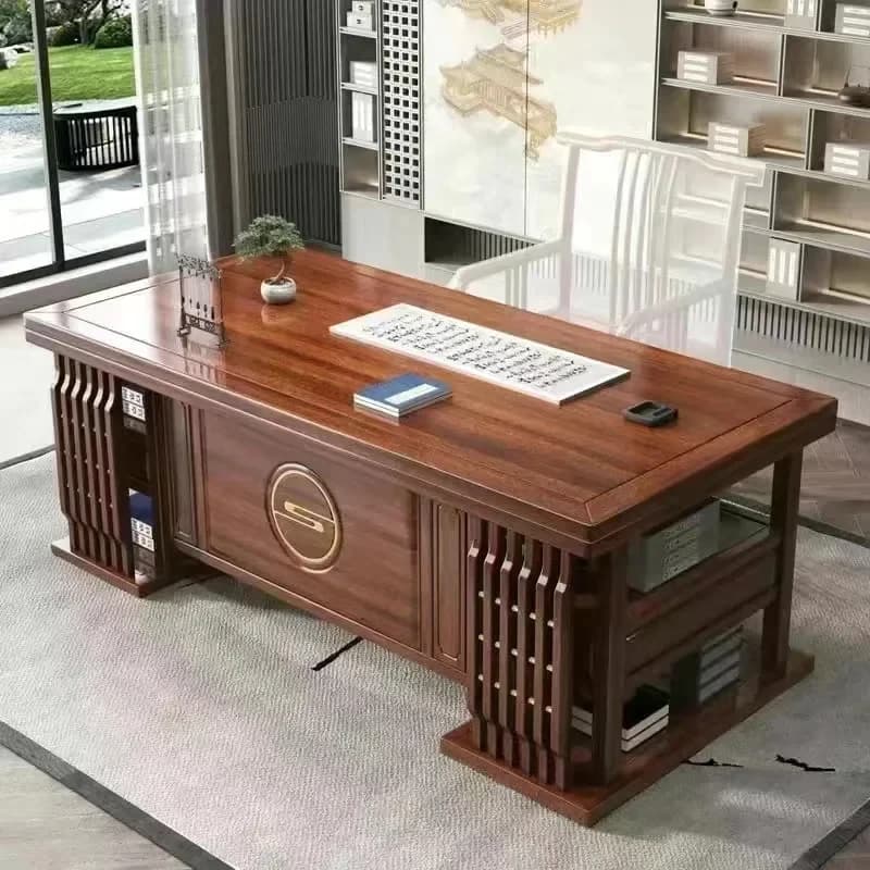 New Chine Solid Wood Dk And Chair Combination High-End Writing  Computer Tle Calligraphy Painting