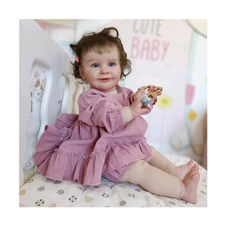 Wholesale High Color 24Inch 60CM Big Rebirth Girl Realistic Vinyl Cotton Body Soft Sale Real Silicone Reborn Baby Dolls