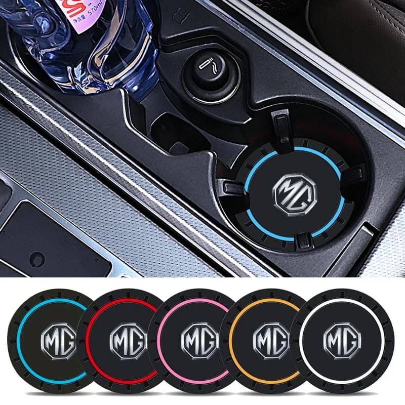 Silicone Car Cup Coaster Non-Slip Mug Mat For MG ZS HS MG5 MG6 MG7 MG3 Accessories