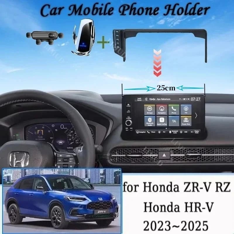 Car Mobile Phone Holder MagSafe Mount For Honda ZR-V ZR V RZ 2023 2024 2025 Wireless Charging Bracket Gravity Stand Accessories